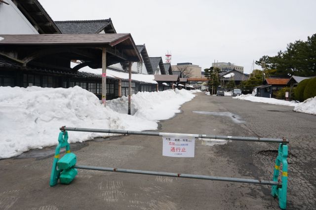 山居倉庫敷地内通行止めと庄内米歴史資料館の休館について(3月1日現在)