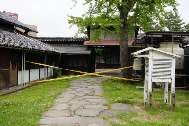 山居倉庫敷地内の立入制限について